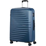 Troler AMERICAN TOURISTER Spinner WaveTwister, 77 cm, albastru