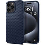 Husa pentru iPhone 15 Pro - Spigen Liquid Air - Navy Blue, SPIGEN