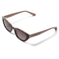 Guess, Ochelari de soare cat-eye cu aspect tortoise, Maro, Piersica, 53-19-140