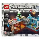 Set de constructie LKT Minecraft cu lampa LED 548 piese tip lego