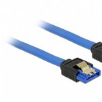 Cablu Delock, 2 x SATA, 6 Gb/s, 20cm, Albastru
