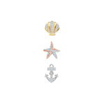 Cercei Ocean Studs, multicolori, placati mixt