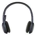 Logitech H600 Wireless Headset, Stereo Headphones with Rotating Noise-Cancelling Microphone, USB Nano-Receiver, Foldable, Long Battery Life, PC/Mac/Laptop - Black
