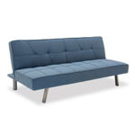Canapea extensibila 3 locuri Travis cu material textil de culoare albastru deschis 175x83x74cm, Pako World