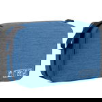 Geanta cosmetice voiaj, Quasar & Co., textil, impermeabil, 22 x 13,5 x 7 cm, albastru deschis