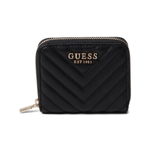 Genti Femei GUESS Keillah Small Zip Around Wallet Black, GUESS