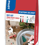 Set markere cu vopsea Pilot Pintor DIY Xmas culori metalice varf fin Set Pintor DIY Xmas place cards, Pilot
