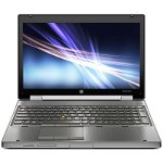 Laptop HP EliteBook 8560w Mobile Workstation, Intel Core i7-2670QM 2.20GHz, 8GB DDR3, 240GB SSD, NVIDIA Quadro 1000M, DVD-RW, 15.6 Inch Full HD, Webcam, Tastatura Numerica, Baterie Consumata