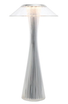 Veioza Kartell Space design Adam Tihany LED 15x30cm crom metalizat, Kartell