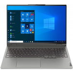 Laptop LENOVO ThinkBook 16P Gen 2 ACH, Procesor AMD Ryzen 7 5800H, 16" WQXGA, RAM 16GB, SSD 1TB, Placa video dedicata nVidia GeForce RTX 3060 6GB, Windows 10 Pro, Mineral Grey