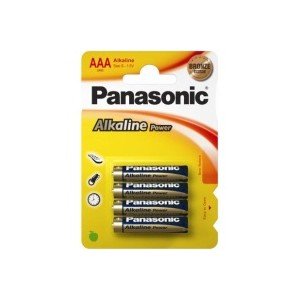 Set 6 baterii Panasonic Alkaline Power AAA R3 1,5V alcalina LR03APB/6BP, blister , Panasonic