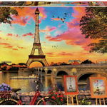 Puzzle Educa - Sunset in Paris, 3000 piese