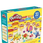 Set 20 pachete cu plastilina, Hasbro, Play-Doh: multicolor