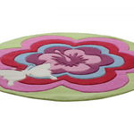 Covor copii  tineret Fantasy Flower acril rotund multicolor 100x100, Esprit