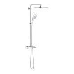 Coloana de dus Grohe Rainshower SmartActive 310 Cube cu baterie termostatata  111cm  crom, Grohe