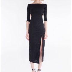 Rochie stralucitoare cu decupaje laterale