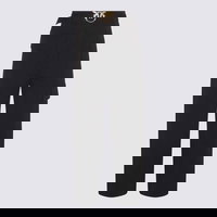 Pinko PINKO BLACK LOVE BIRDS BUCKLE CARGO PANTS Black, Pinko