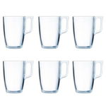 Set 6 cani, Luminarc, Kopper, 400 ml, sticla, transparent, Luminarc