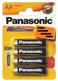 Baterii/Acumulatori 1x4 Alkaline Power Mignon LR6 AA, Panasonic