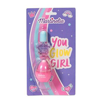 Set de infrumusetare Martinelia - You Glow Girl, Balsam de buze si oja