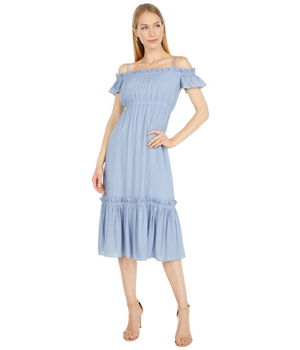 Imbracaminte Femei Sage Off-the-Shoulder Dress Blue, Sage