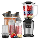 Blender Automatic Sencor pentru Smoothie, 800 W, sase lame detasabile din inox, acoperire din titan