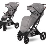 Carucior pentru nou-nascut Storm, pana la 22 kg, cadru aluminiu, Opaline Grey