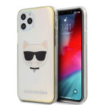 Husa Premium Karl Lagerfeld iPhone 12 / iPhone 12 Pro colectia Multicolor Iridescent Choupette - Klhcp12mcir CEL19634