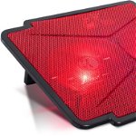 Stand/Cooler notebook Spirit of Gamer AIRBLADE 100, pana la 15.6 inch, 2 ventilatoare 120 mm, 3 pozitii, iluminare LED Red