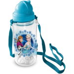 Sticla pentru copii Frozen cu pai, 450 ml Star ST59711