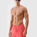 Șort de plajă boardshort pentru bărbați - culoarea coral, 4F Sportswear