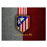 Tablou logo echipa Atletico Madrid FC fotbal - Material produs:: Poster pe hartie FARA RAMA, Dimensiunea:: 80x120 cm, 