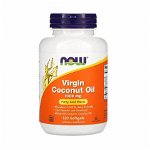 Virgin Coconut Oil, (Ulei de cocos), 1000 mg, Now Foods, 120 softgels