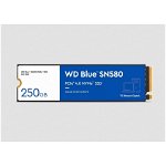 SSD, WD Blue SN580A, 250 GB, M.2, NVMe, PCle 4.0