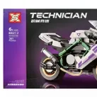 Set de constructie Technic, Motocicleta de colectie H2R Trck Star, 281 piese tip lego