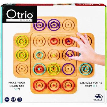 Joc Marbles, Otrio Deluxe Edition, din lemn, Spin Master