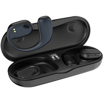 Casti wireless U17H Sport + AIR Conduction Bluetooth 5.3 Afisaj Autonomie 20 ore Black, Dudao