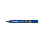 Marker permanent Pilot P100 1.0 mm varf rotund Marker permanent Pilot P100 varf rotund 2-4.5 mm albastru, Pilot