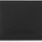 Calvin Klein Portofel Mare pentru Bărbați Ruberized Bifold 5Cc W/Coin K50K509606 Negru