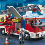 Masina de pompieri cu scara PLAYMOBIL Fire Rescue, PlayMobil