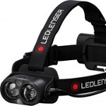 Lanterna frontala Led Lenser H19 Core fascicul dual, acumulator inclus, reglare individuala, LED alb si rosu, Ledlenser