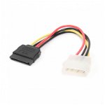 Cablu componente Gembird 4-pin Molex Male - SATA Female, 0.15m