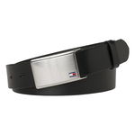 Tommy Hilfiger, Curea de piele Th Palque, Negru, 90