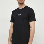 BALR. tricou din bumbac barbati, culoarea negru, cu imprimeu, BALR.