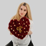 Set cadou , Trandafiri sapun , Inima Rosu Auriu, Magazin Traditional