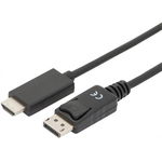 Cablu Assmann, Displayport/HDMI, 4K 60Hz, 3m, Negru, Digitus