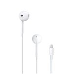 Casti in-ear Apple EarPods with Lightning Connector Remote and Mic MMTN2ZM/A, albe, Apple