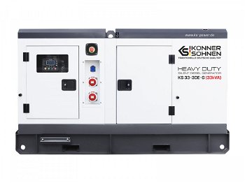 Generator de curent 33 kVA diesel - Heavy Duty - insonorizat - Konner & Sohnen - KS-33-3DE-G, Konner&Sohnen
