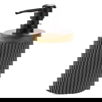 Dozator de sÄƒpun lichid gri antracit din polirÄƒÈ™inÄ350 ml Niagara â€douceur d'intÃ©rieur, douceur d'intÃ©rieur