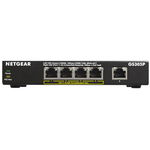 NETGEAR Switch 5-Porturi, 4xPoE 55,5W Gigabit, Metal case (GS305P)